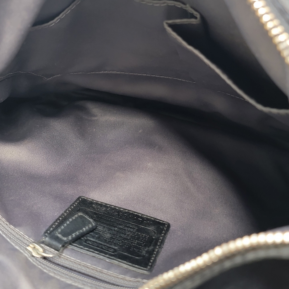 RARE Coach‎ Woven Leather Hobo Bag - Picture 8 of 13